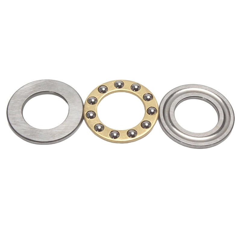 STYUI (10Pcs) F12-21M Miniature Thrust Ball Bearings 12mm x 21mm x 5mm Miniature Plane Thrust Bearings Chrome Steel One Way - Image 2